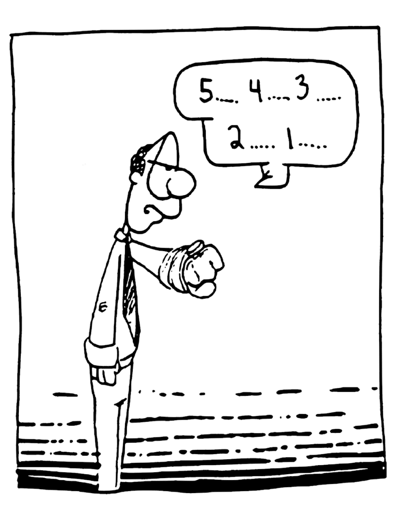 ENGLISH TEACHER: 5... 4... 3... 2... 1...