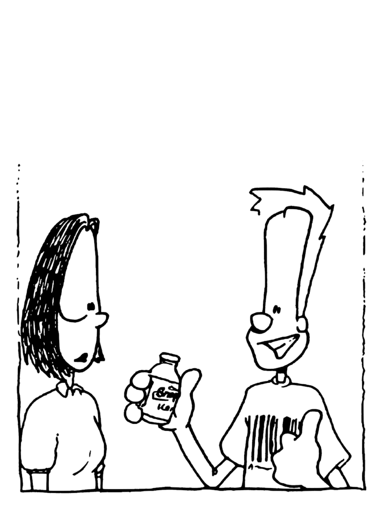Johnny gives a thumbs up to the camera.