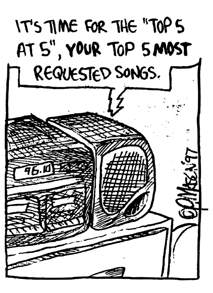 BARRY: It's time for the "Top 5 at 5", YOUR top 5 MOST requested songs.