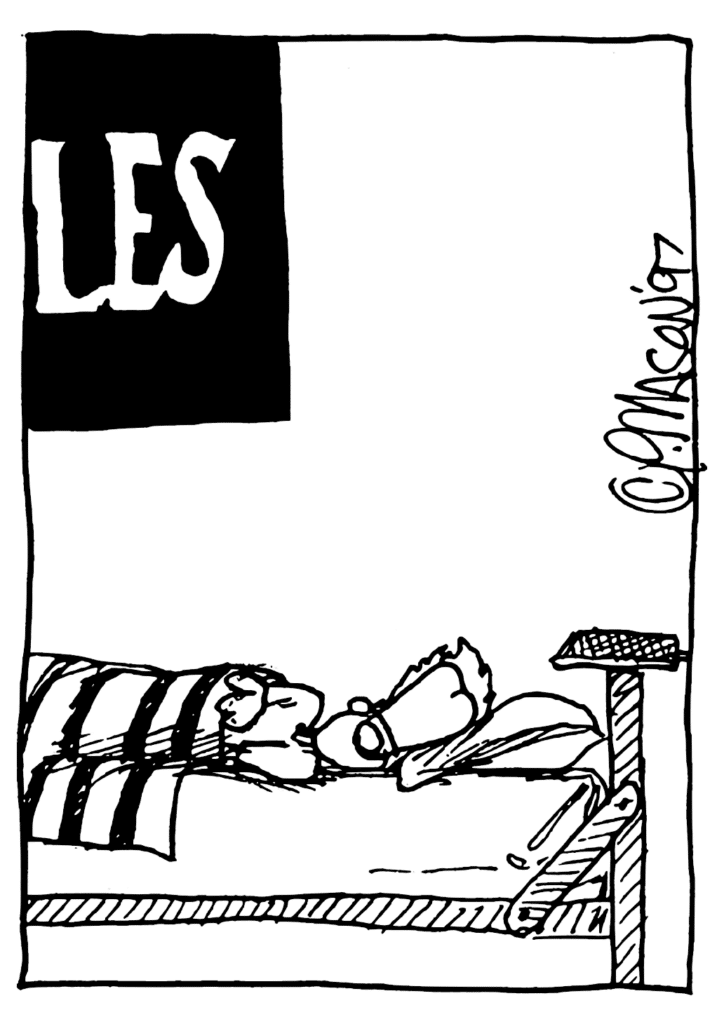 A pause.