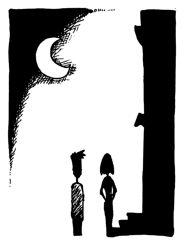 A pause.
