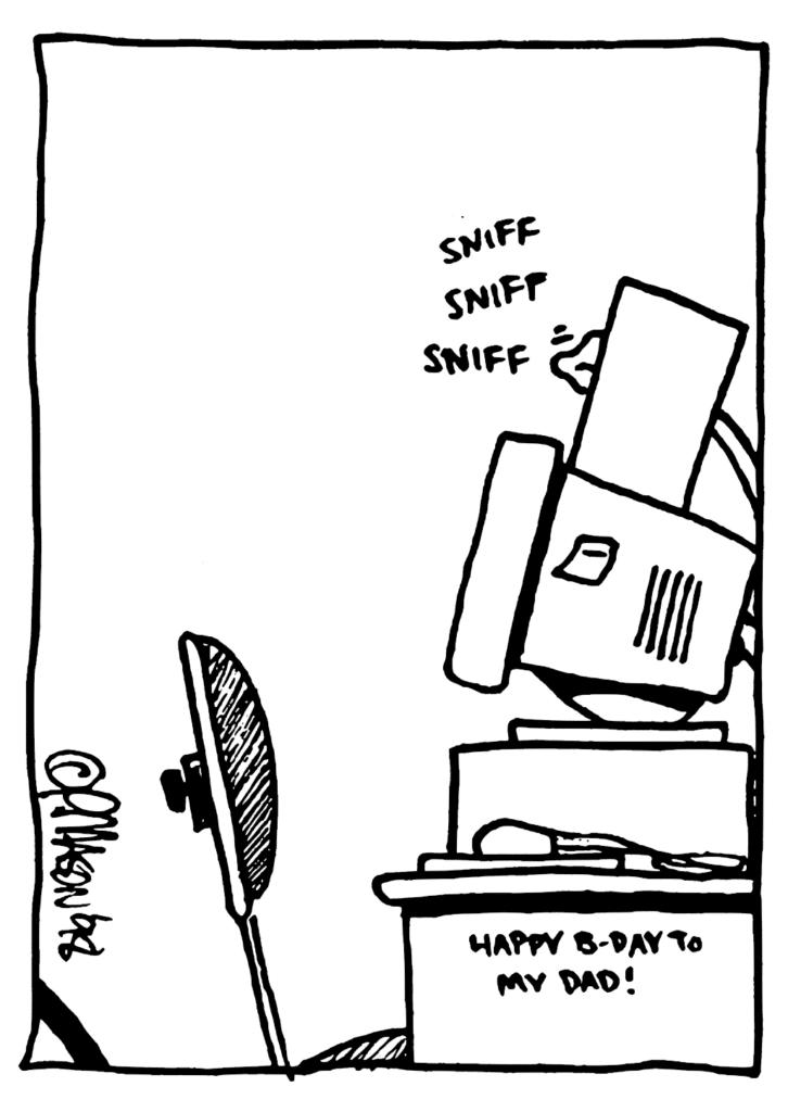 SOUND: sniff sniff sniff